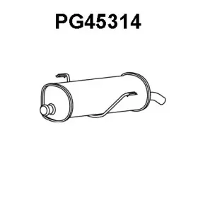 PG45314 VENEPORTE Глушитель выхлопных газов конечный PG45314 VENEPORTE Глушитель выхлопных газов конечный