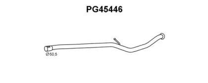 PG45446 VENEPORTE Ремонтная трубка, катализатор PG45446 VENEPORTE Ремонтная трубка, катализатор