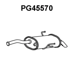 PG45570 VENEPORTE Глушитель выхлопных газов конечный PG45570 VENEPORTE Глушитель выхлопных газов конечный