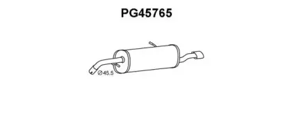 PG45765 VENEPORTE Глушитель выхлопных газов конечный PG45765 VENEPORTE Глушитель выхлопных газов конечный