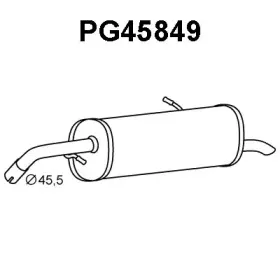 PG45849 VENEPORTE Глушитель выхлопных газов конечный PG45849 VENEPORTE Глушитель выхлопных газов конечный