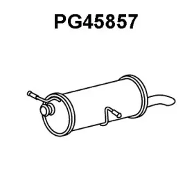 PG45857 VENEPORTE Глушитель выхлопных газов конечный PG45857 VENEPORTE Глушитель выхлопных газов конечный