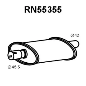 RN55355 VENEPORTE Средний глушитель выхлопных газов RN55355 VENEPORTE Средний глушитель выхлопных газов