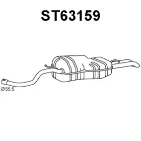 ST63159 VENEPORTE Глушитель выхлопных газов конечный ST63159 VENEPORTE Глушитель выхлопных газов конечный