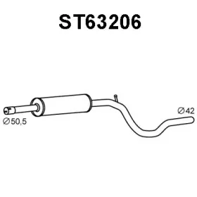 ST63206 VENEPORTE Средний глушитель выхлопных газов ST63206 VENEPORTE Средний глушитель выхлопных газов