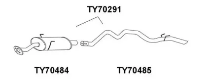 TY70291 VENEPORTE Глушитель выхлопных газов конечный TY70291 VENEPORTE Глушитель выхлопных газов конечный