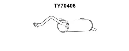 TY70448 VENEPORTE Глушитель выхлопных газов конечный TY70448 VENEPORTE Глушитель выхлопных газов конечный