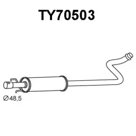 TY70503 VENEPORTE Предглушитель выхлопных газов TY70503 VENEPORTE Предглушитель выхлопных газов