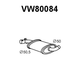 VW80084 VENEPORTE Средний глушитель выхлопных газов VW80084 VENEPORTE Средний глушитель выхлопных газов