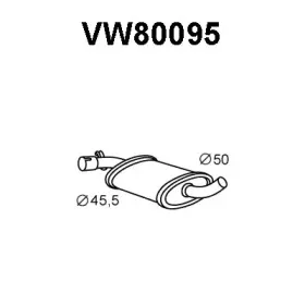 VW80095 VENEPORTE Средний глушитель выхлопных газов VW80095 VENEPORTE Средний глушитель выхлопных газов