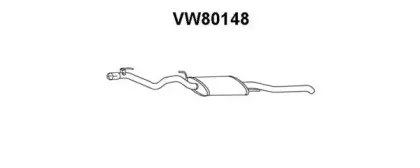 VW80148 VENEPORTE Глушитель выхлопных газов конечный VW80148 VENEPORTE Глушитель выхлопных газов конечный