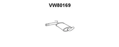VW80169 VENEPORTE Средний глушитель выхлопных газов VW80169 VENEPORTE Средний глушитель выхлопных газов