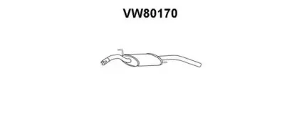 VW80170 VENEPORTE Глушитель выхлопных газов конечный VW80170 VENEPORTE Глушитель выхлопных газов конечный