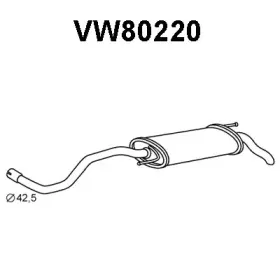 VW80220 VENEPORTE Глушитель выхлопных газов конечный VW80220 VENEPORTE Глушитель выхлопных газов конечный