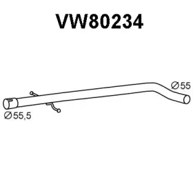 VW80234 VENEPORTE Труба выхлопного газа VW80234 VENEPORTE Труба выхлопного газа
