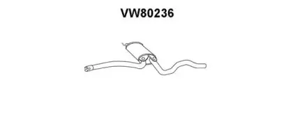 VW80236 VENEPORTE Средний глушитель выхлопных газов VW80236 VENEPORTE Средний глушитель выхлопных газов
