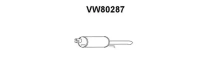 VW80287 VENEPORTE Глушитель выхлопных газов конечный VW80287 VENEPORTE Глушитель выхлопных газов конечный