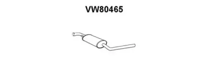 VW80465 VENEPORTE Предглушитель выхлопных газов VW80465 VENEPORTE Предглушитель выхлопных газов