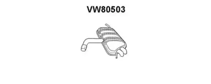 VW80503 VENEPORTE Глушитель выхлопных газов конечный VW80503 VENEPORTE Глушитель выхлопных газов конечный