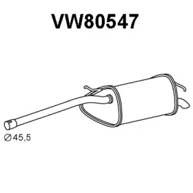VW80547 VENEPORTE Глушитель выхлопных газов конечный VW80547 VENEPORTE Глушитель выхлопных газов конечный