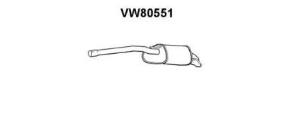 VW80551 VENEPORTE Глушитель выхлопных газов конечный VW80551 VENEPORTE Глушитель выхлопных газов конечный