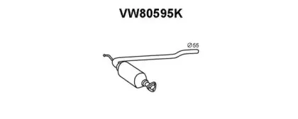 VW80595K VENEPORTE Катализатор VW80595K VENEPORTE Катализатор