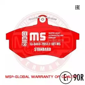 13046029572-SET-MS MASTER-SPORT Комплект тормозных колодок, дисковый тормоз 13046029572-SET-MS MASTER-SPORT Комплект тормозных колодок, дисковый тормоз