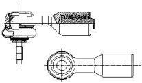 1454303 LEMFÖRDER Наконечник поперечной рулевой тяги 1454303 LEMFÖRDER Наконечник поперечной рулевой тяги