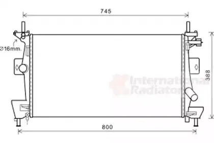 18002475 VAN WEZEL Радиатор, охлаждение двигателя 18002475 VAN WEZEL Радиатор, охлаждение двигателя