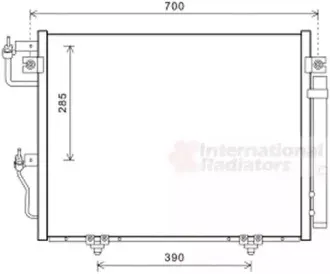 32005231 VAN WEZEL Конденсатор, кондиционер 32005231 VAN WEZEL Конденсатор, кондиционер