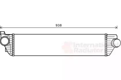 43004498 VAN WEZEL Интеркулер 43004498 VAN WEZEL Интеркулер
