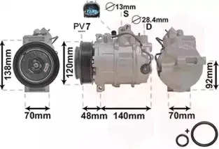 3000K393 VAN WEZEL Компрессор, кондиционер 3000K393 VAN WEZEL Компрессор, кондиционер