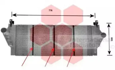 43004295 VAN WEZEL Интеркулер 43004295 VAN WEZEL Интеркулер