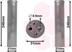 4300D094 VAN WEZEL Осушитель, кондиционер 4300D094 VAN WEZEL Осушитель, кондиционер