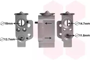 58001243 VAN WEZEL Расширительный клапан, кондиционер 58001243 VAN WEZEL Расширительный клапан, кондиционер