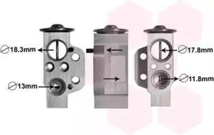 58001333 VAN WEZEL Расширительный клапан, кондиционер 58001333 VAN WEZEL Расширительный клапан, кондиционер