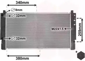 58002149 VAN WEZEL Радиатор, охлаждение двигател 58002149 VAN WEZEL Радиатор, охлаждение двигател