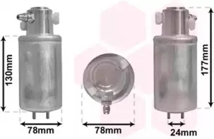 5800D165 VAN WEZEL Осушитель, кондиционер 5800D165 VAN WEZEL Осушитель, кондиционер