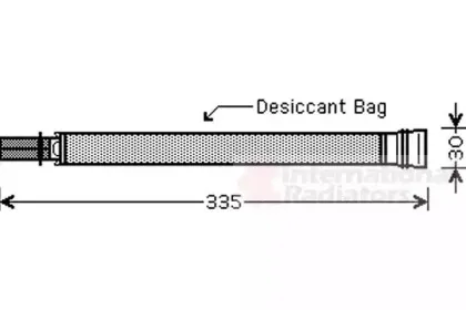 0600D297 VAN WEZEL Осушитель, кондиционер 0600D297 VAN WEZEL Осушитель, кондиционер