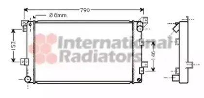 07002033 VAN WEZEL Радиатор, охлаждение двигател 07002033 VAN WEZEL Радиатор, охлаждение двигател