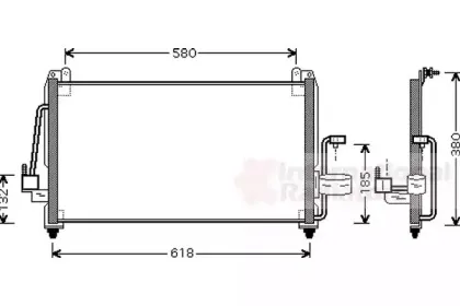 81005040 VAN WEZEL Конденсатор, кондиционер 81005040 VAN WEZEL Конденсатор, кондиционер