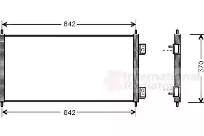 18005303 VAN WEZEL Конденсатор, кондиционер 18005303 VAN WEZEL Конденсатор, кондиционер