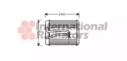 82006119 VAN WEZEL Теплообменник, отопление салона 82006119 VAN WEZEL Теплообменник, отопление салона