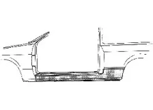 1754102 VAN WEZEL Накладка порога 1754102 VAN WEZEL Накладка порога