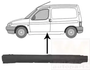 0903101 VAN WEZEL Накладка порога 0903101 VAN WEZEL Накладка порога