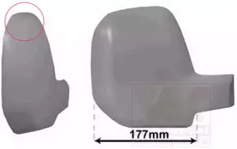 0905844 VAN WEZEL Покрытие, внешнее зеркало 0905844 VAN WEZEL Покрытие, внешнее зеркало