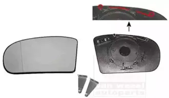 3032837 VAN WEZEL Зеркальное стекло, наружное зеркало 3032837 VAN WEZEL Зеркальное стекло, наружное зеркало