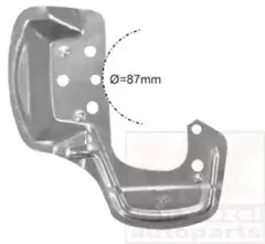 3776372 VAN WEZEL Отражатель, диск тормозного механизма 3776372 VAN WEZEL Отражатель, диск тормозного механизма