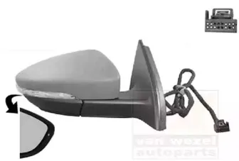 5740808 VAN WEZEL Наружное зеркало 5740808 VAN WEZEL Наружное зеркало