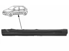 7625104 VAN WEZEL Накладка порога 7625104 VAN WEZEL Накладка порога